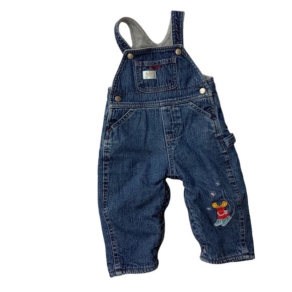 OshKosh B’gosh 2 piece winter long sleeve shirt and heavy overalls. Size… - Picture 2 of 8